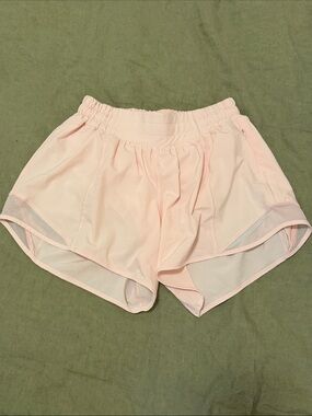Lululemon Pink Hotty Hot Low-Rise Lined Short 4”